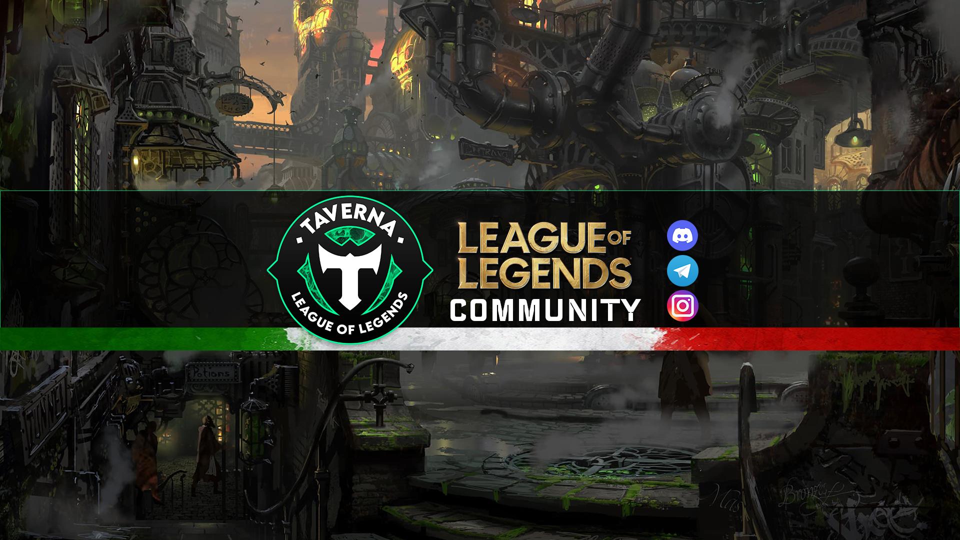 Discovery splash banner for Taverna di League Of Legends Discord server