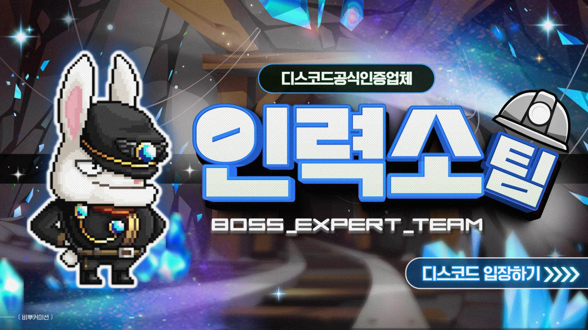 Discovery splash banner for 메이플 보스 대리컨 인력소팀 Discord server
