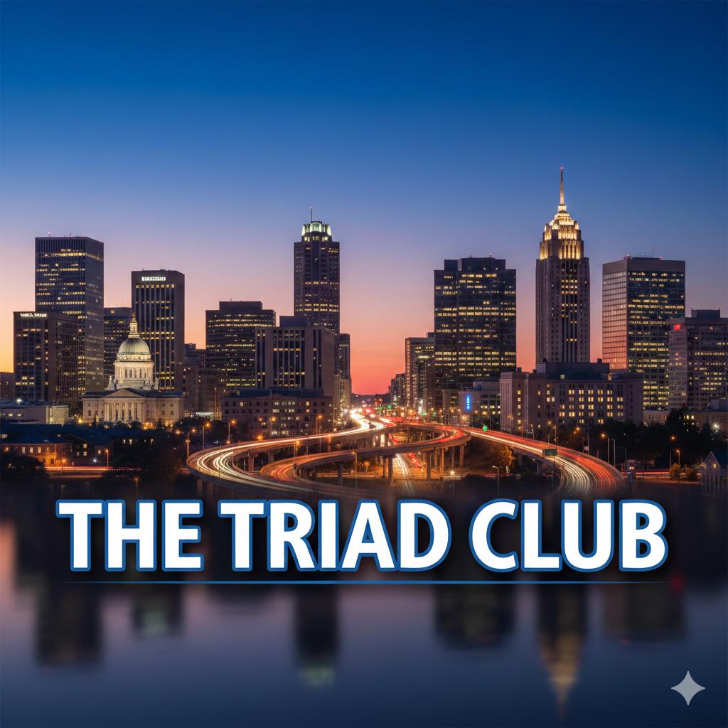 Discovery splash banner for The Triad Club Discord server