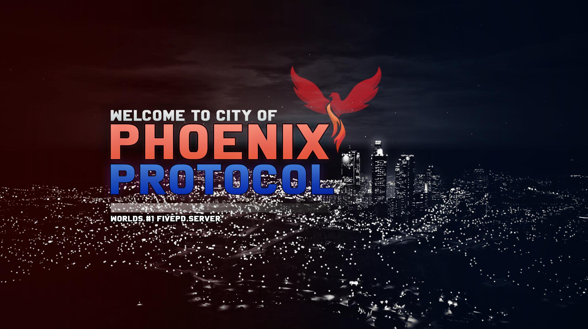 Discovery splash banner for PHOENIX PROTOCOL Discord server