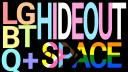 Discovery splash banner for LGBTQ+ Hideout place Discord server