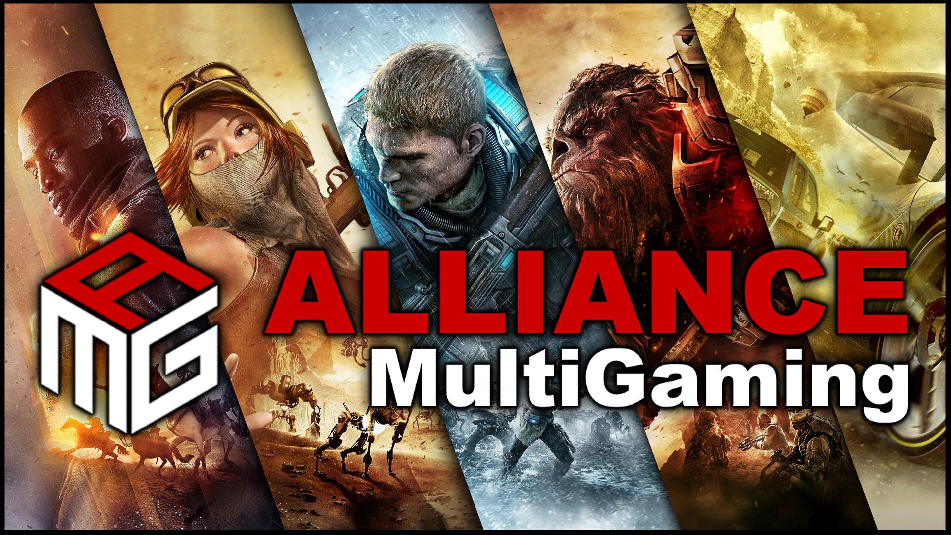 Discovery splash banner for Alliance Multi Gaming Discord server