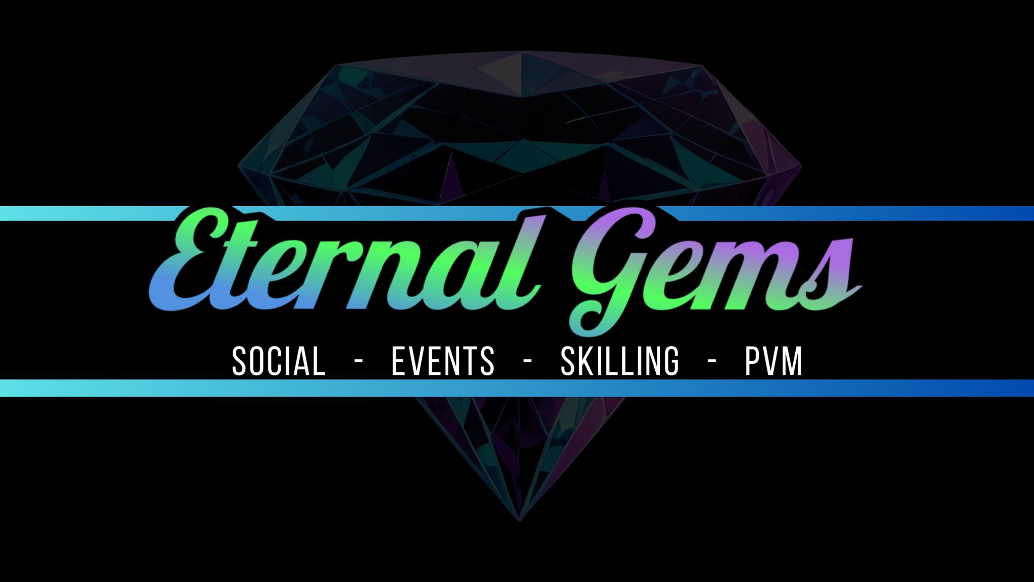 Discovery splash banner for Eternal Gems Discord server