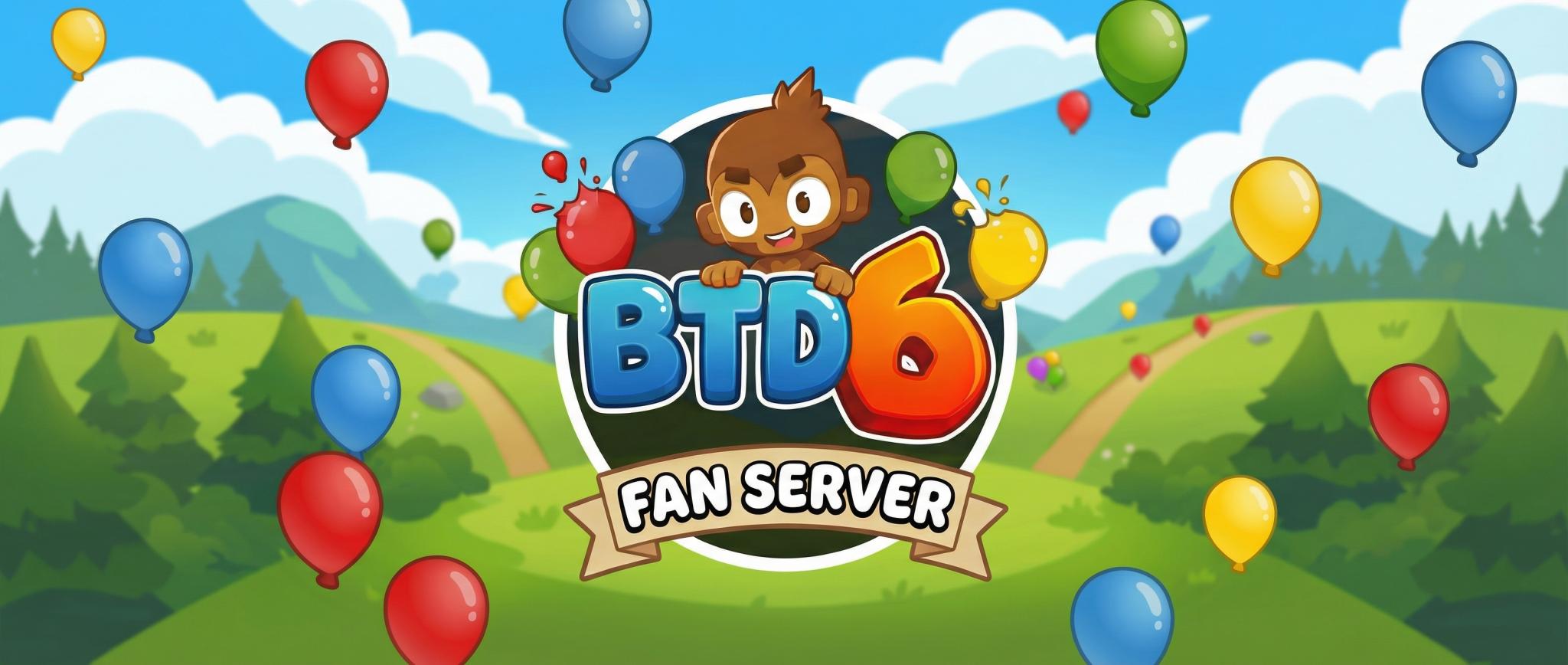 Discovery splash banner for Bloons TD 6 Community Discord server