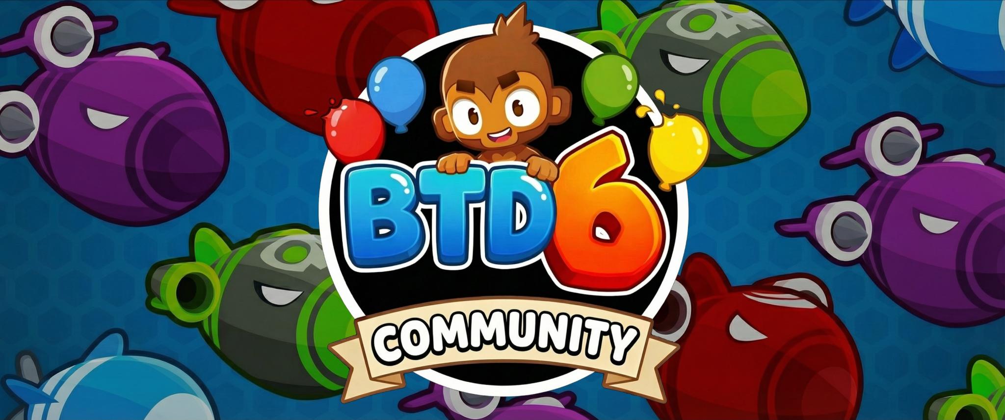 Discovery splash banner for Bloons TD 6 Community Discord server