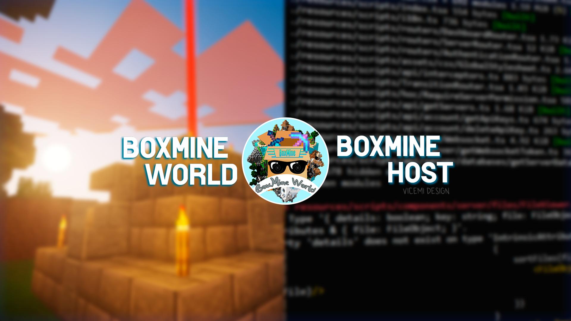 Discovery splash banner for ★・BoxMine World / Host Bot・★ Discord server