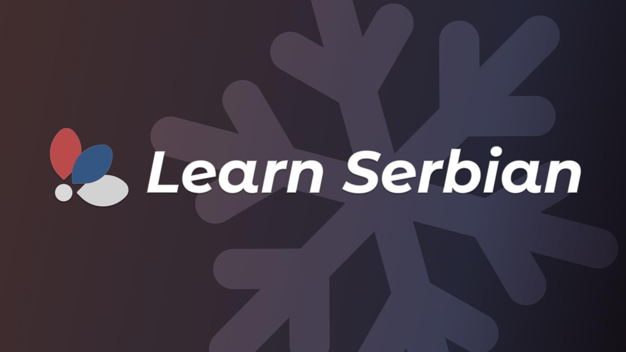 Discovery splash banner for Learn Serbian Discord server