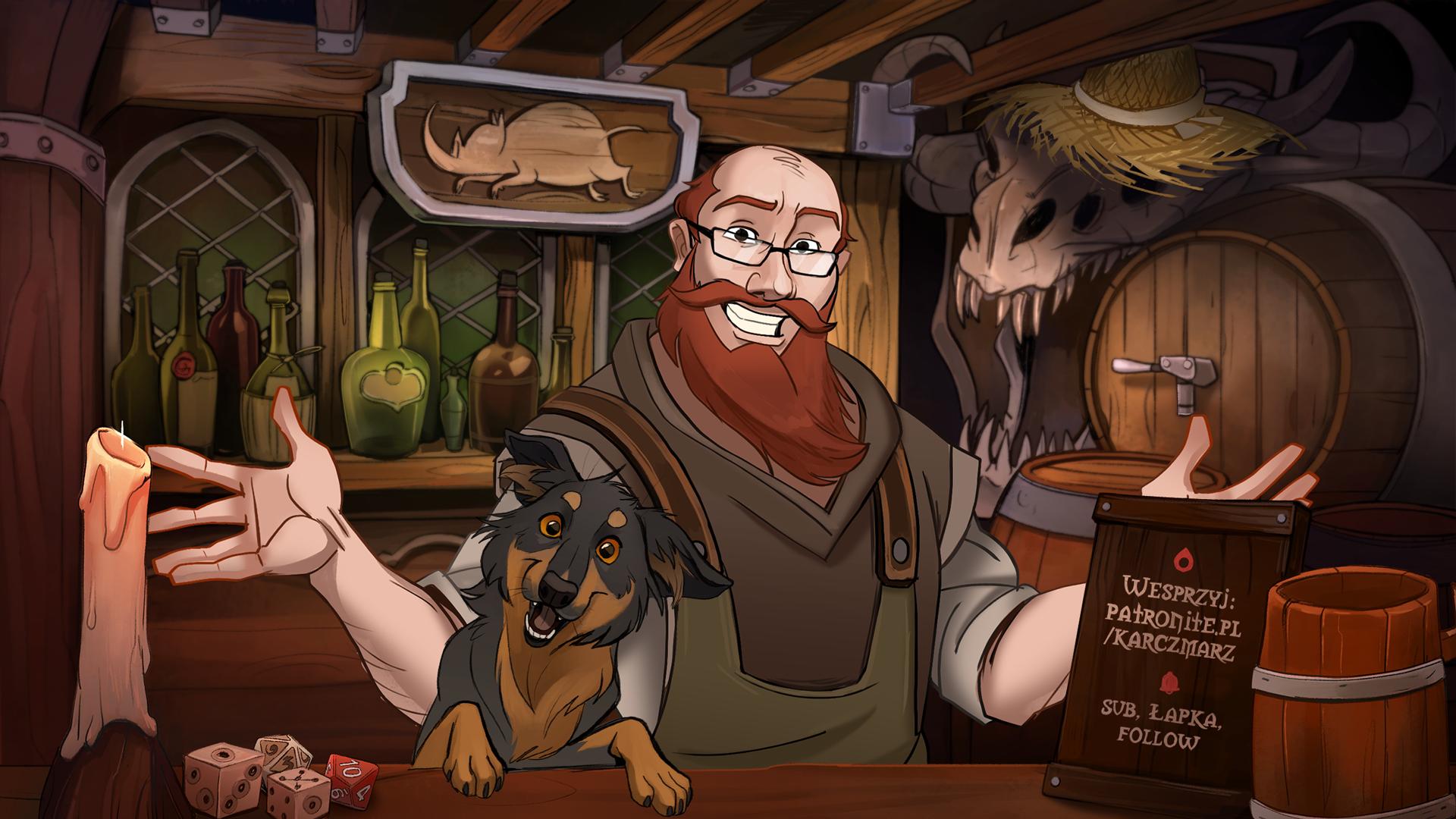 Discovery splash banner for Karczma RPG Discord server