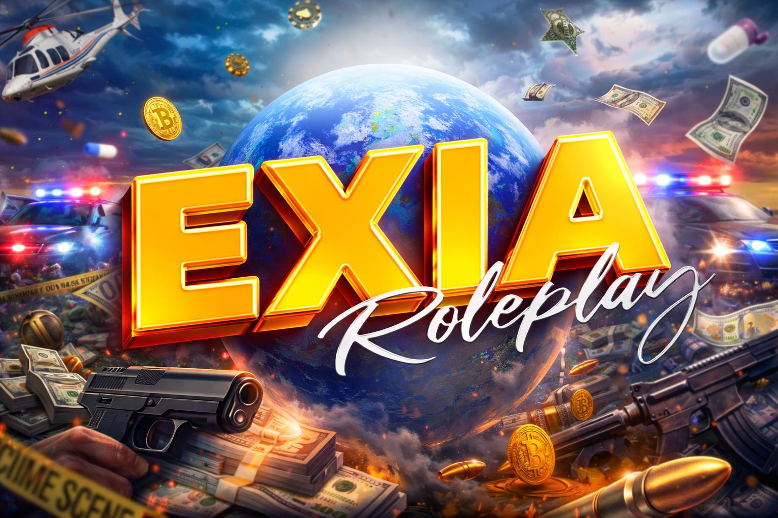 Discovery splash banner for FiveM - ExiaRP™ Discord server