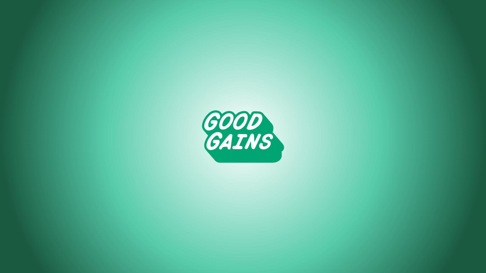 Discovery splash banner for Good Gains Discord server