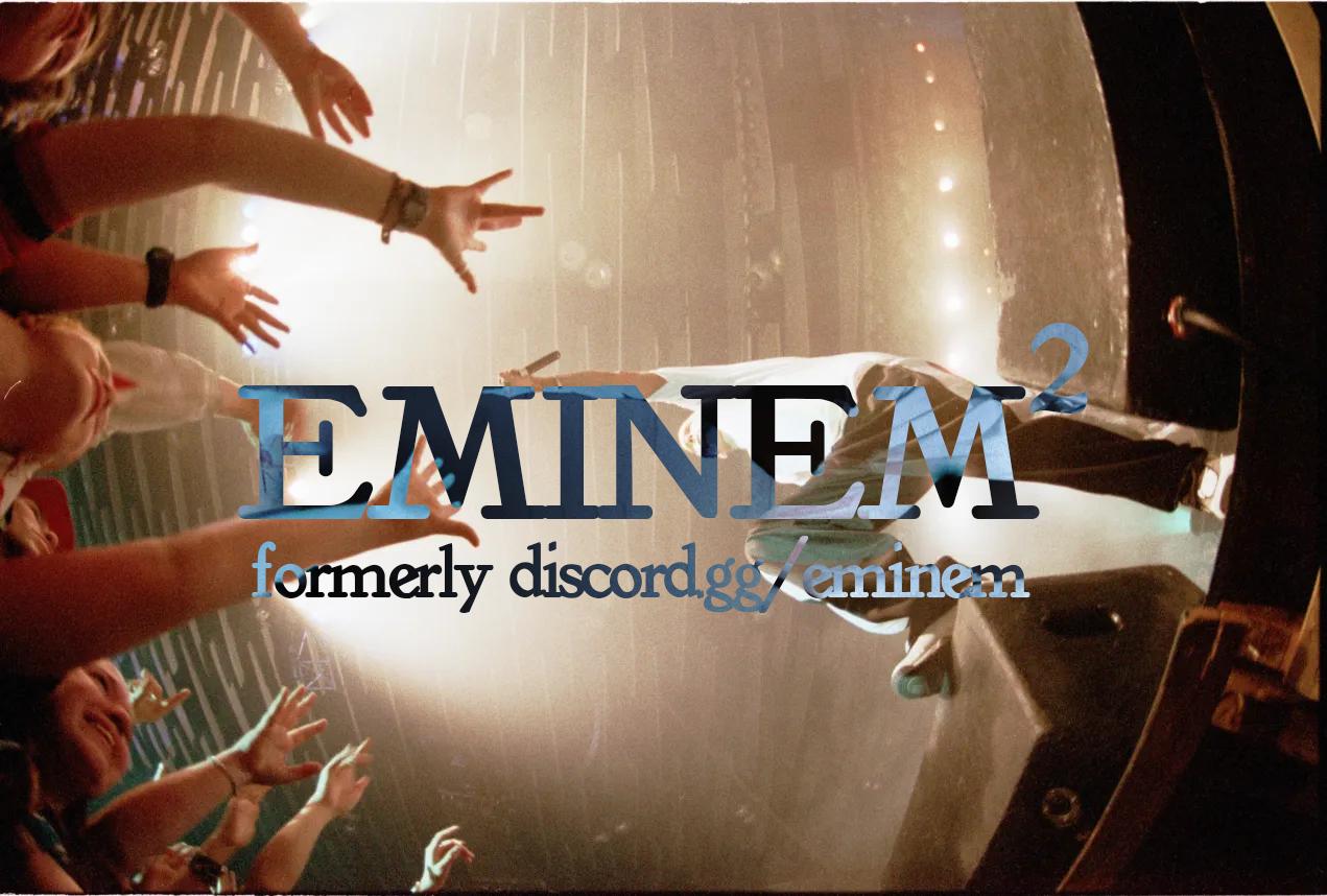 Discovery splash banner for Eminem Discord server