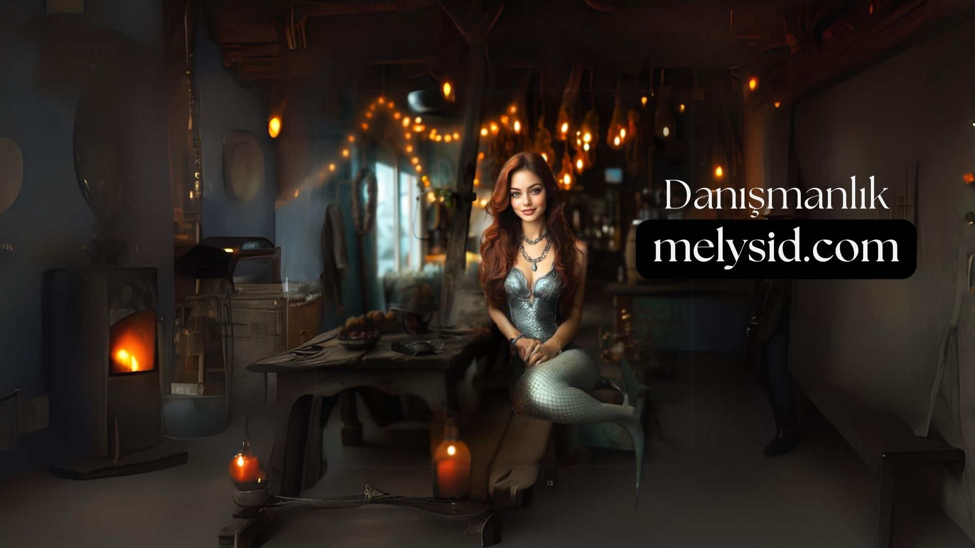 Discovery splash banner for Melysid Tarot & Astroloji Discord server