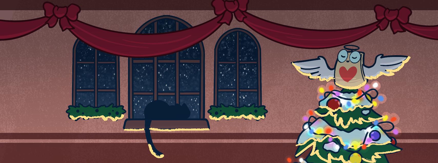 Discovery splash banner for Winged Canvas Discord server