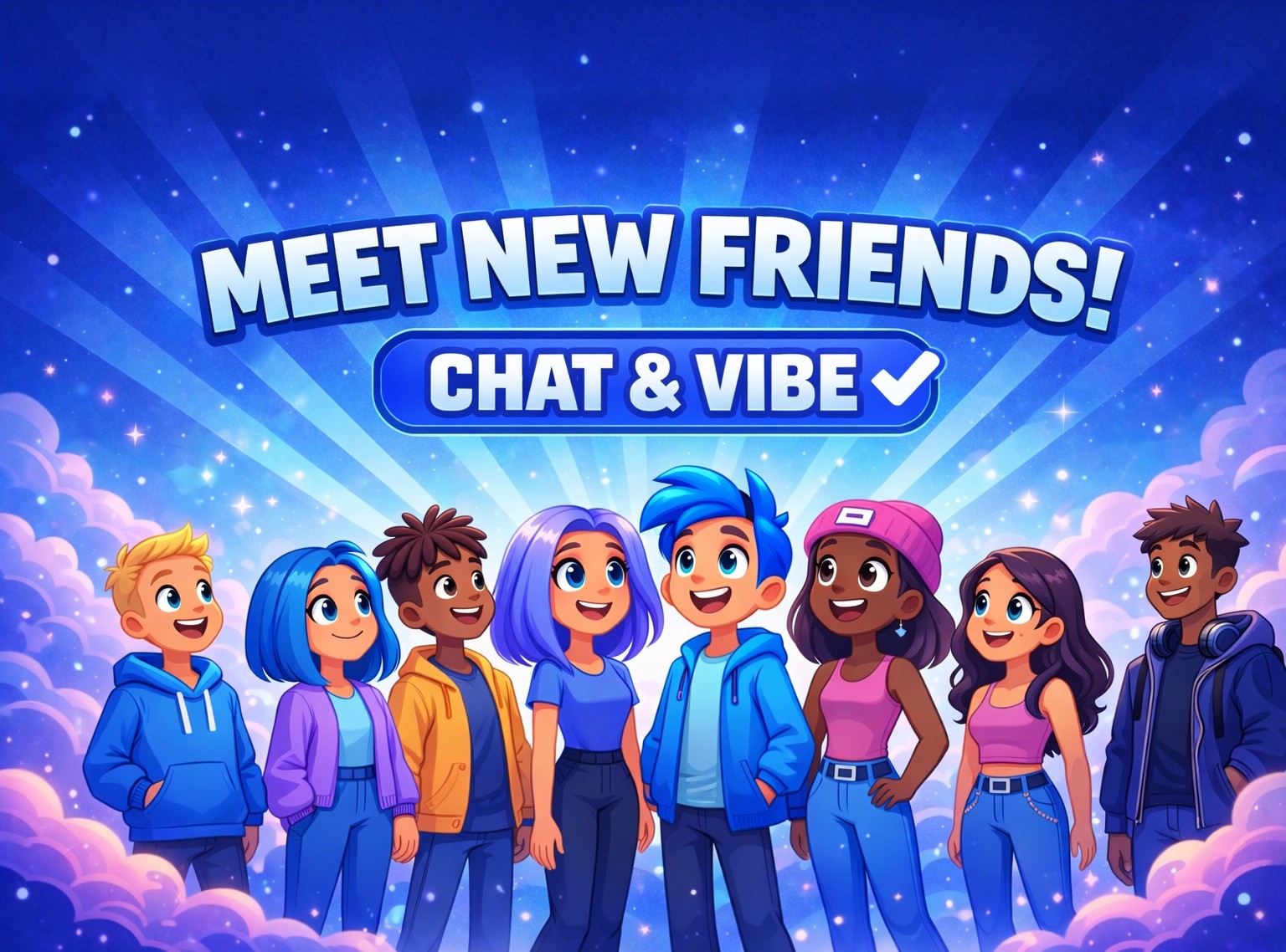 Discovery splash banner for Friendscord | Make Friends • Hangout • Community • Chill • Roleplay • Anime • 13-18 • Minecraft Discord server