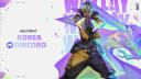 Discovery splash banner for VALORANT KOREA (PC/Mobile) 발로란트 코리아 (PC/모바일) Discord server