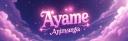 Discovery splash banner for Ayame 💫 AniManga #2K Discord server
