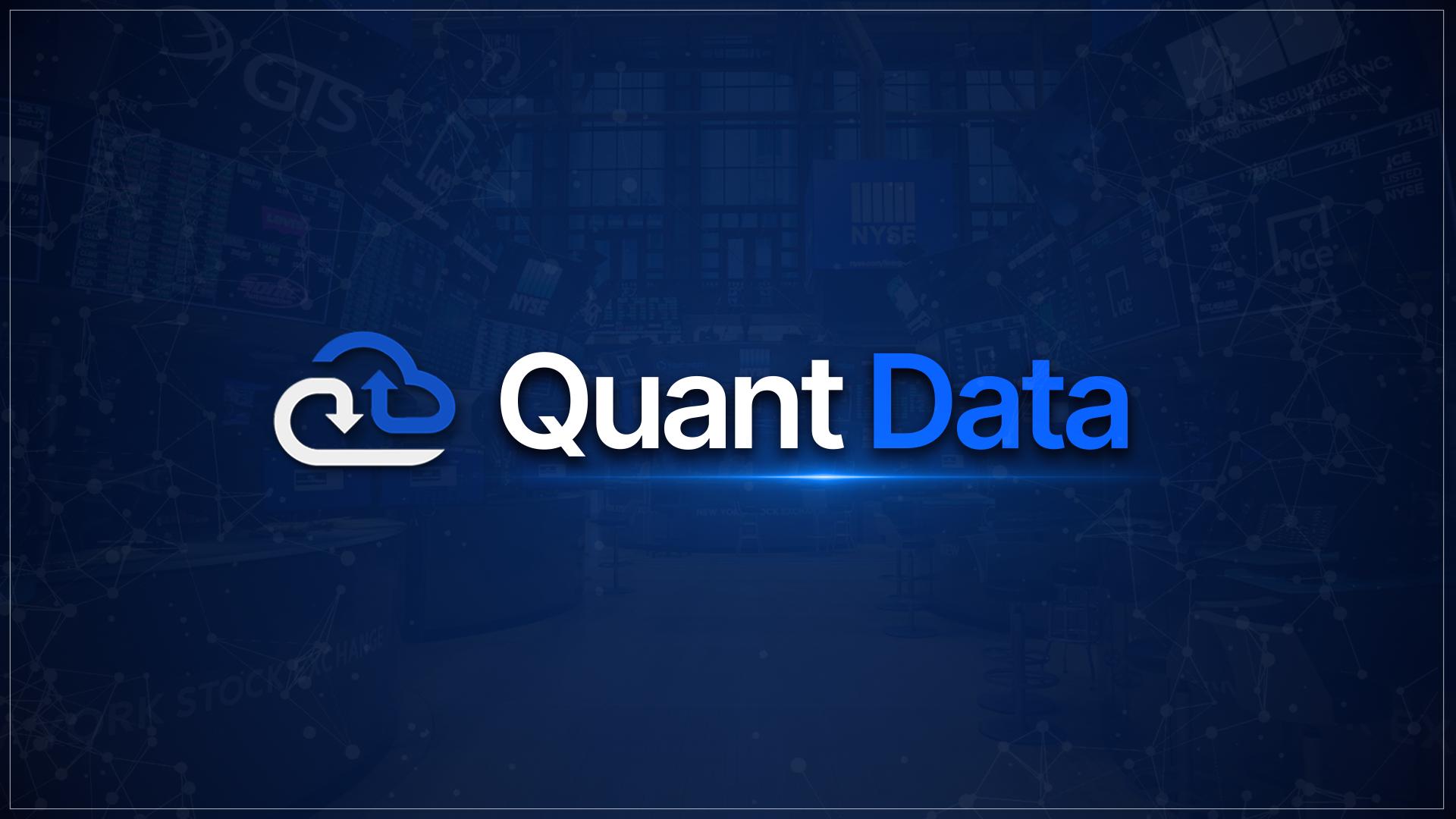 Discovery splash banner for Quant Data Discord server