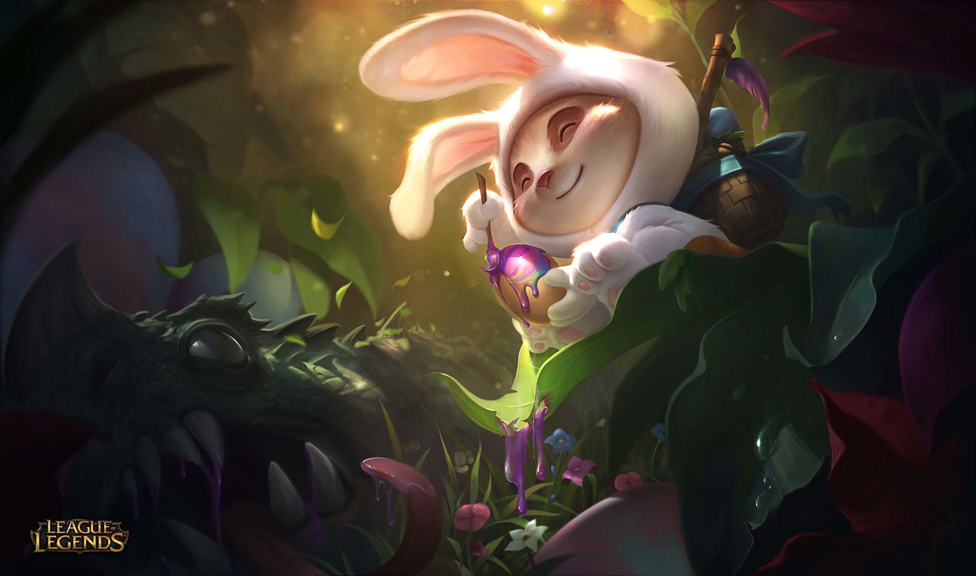 Discovery splash banner for Rainbow Summoners Discord server