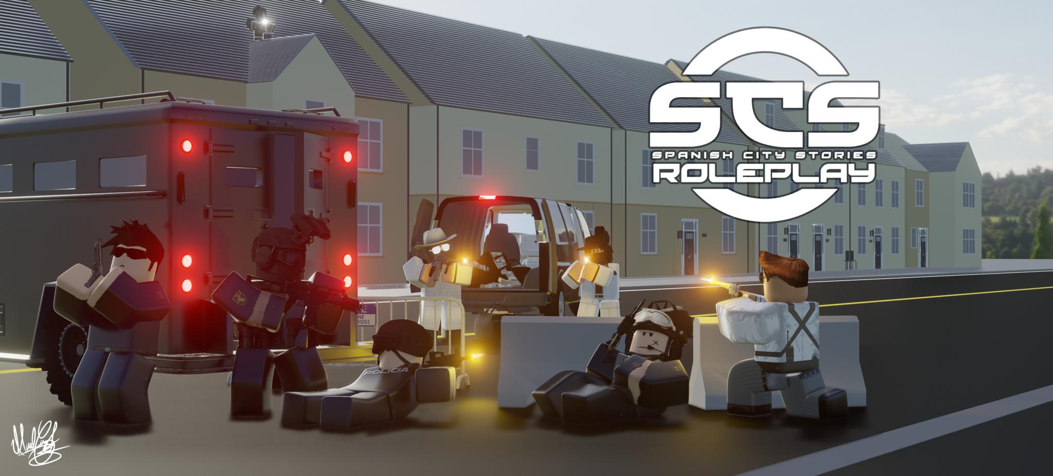 Discovery splash banner for SPANISH CITY STORIES RP Discord server