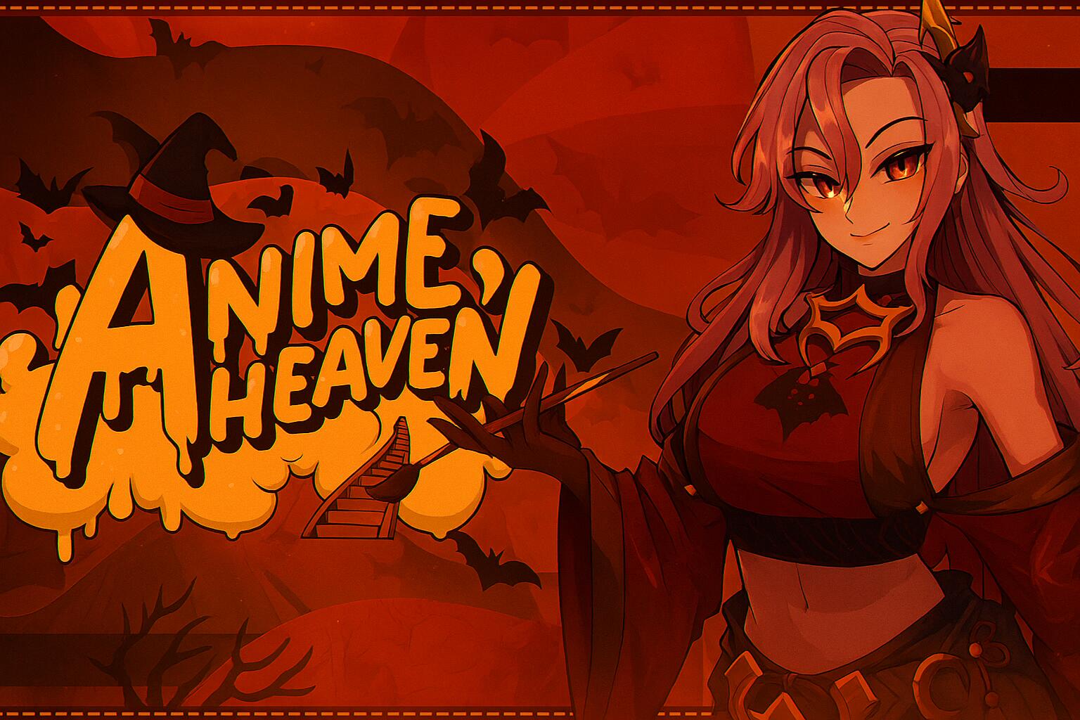 Discovery splash banner for Anime Heaven Discord server