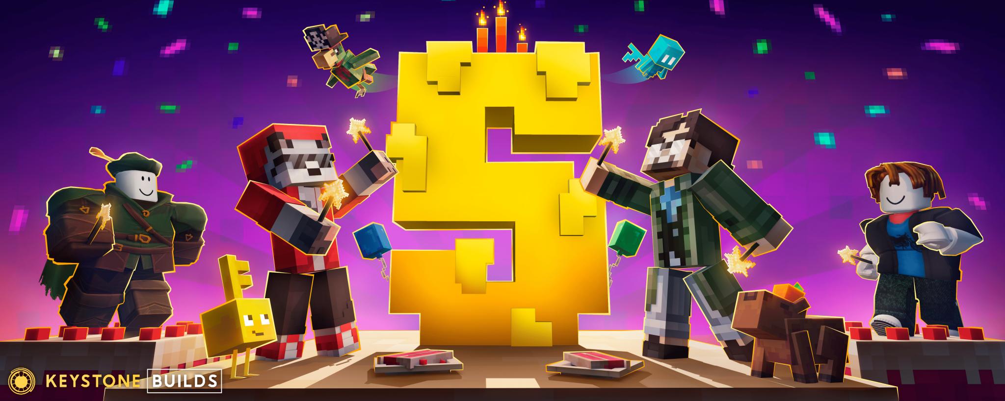 Discovery splash banner for Keystone Builds Discord server
