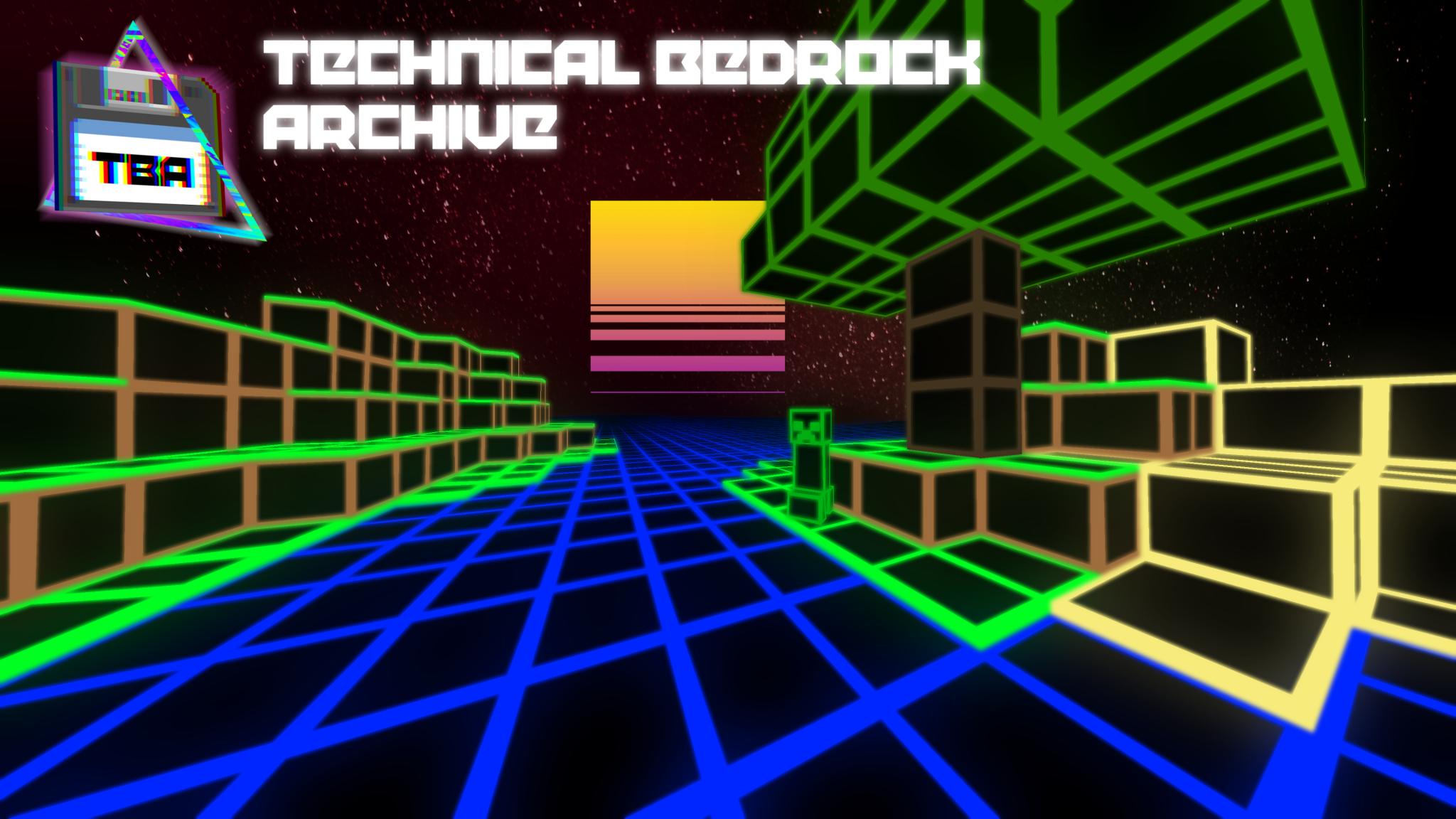 Discovery splash banner for Technical Bedrock Archive Discord server