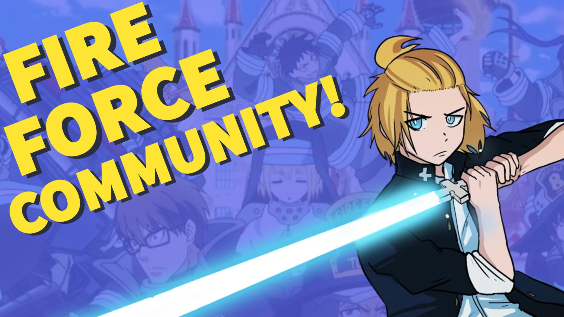 Discovery splash banner for Fire Force Hero's Discord server