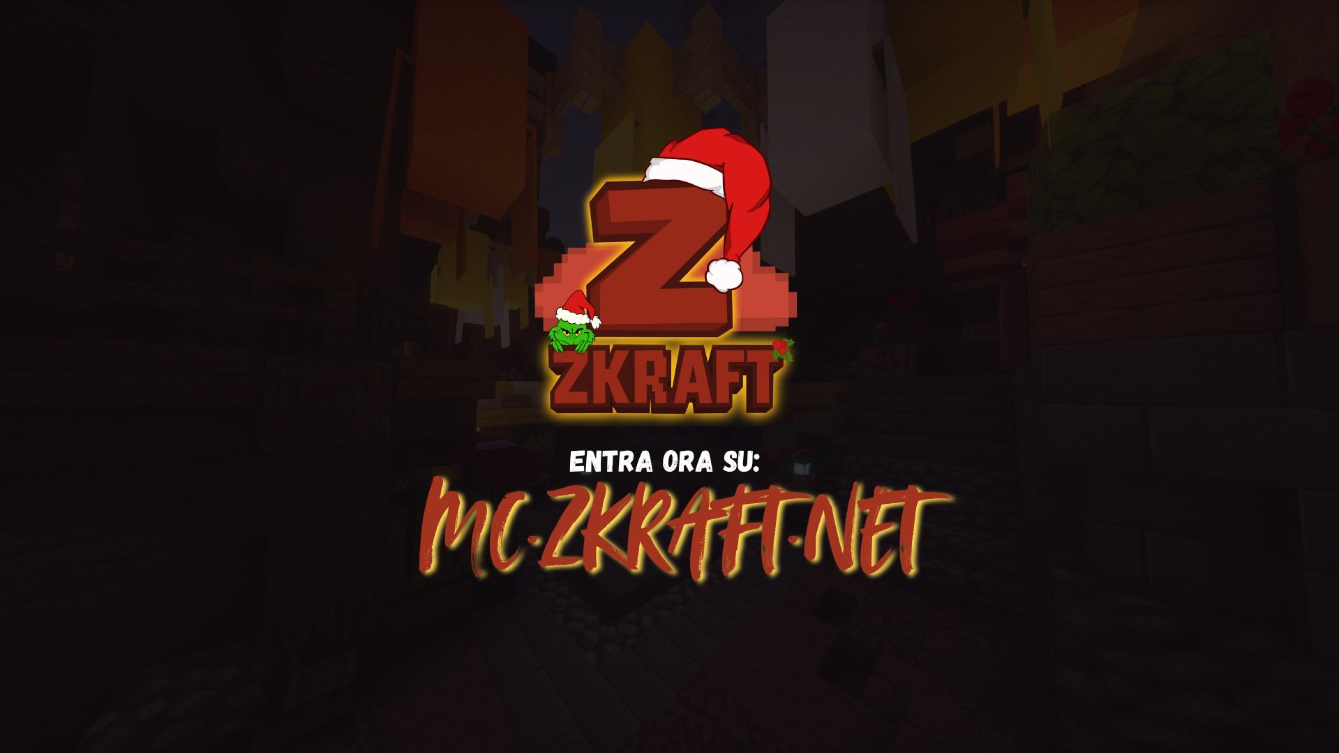 Discovery splash banner for zKraft Minecraft Discord server