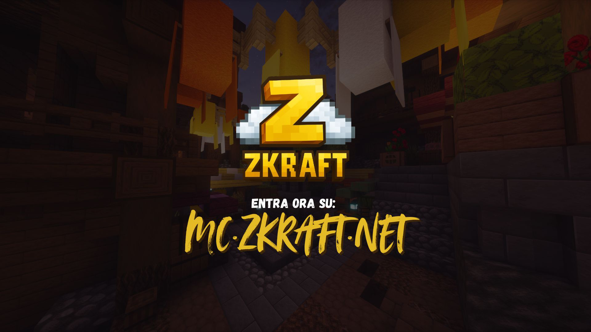 Discovery splash banner for zKraft Minecraft Discord server