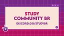 Discovery splash banner for study community 🇧🇷 Discord server