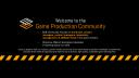 Discovery splash banner for Game Production Community Discord server