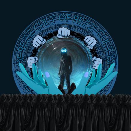 Discovery splash banner for The Cult Of Rezz Discord server