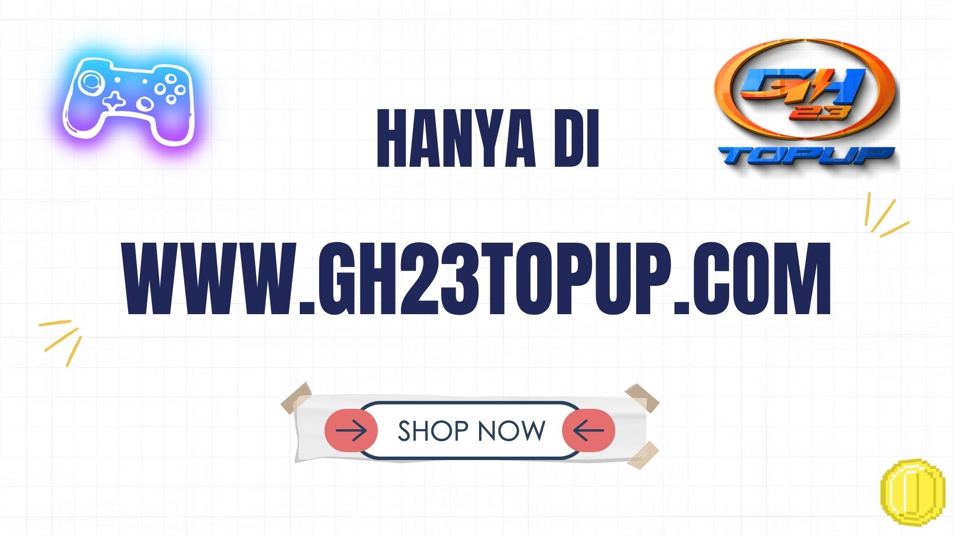 Discovery splash banner for GH23TOPUP Discord server