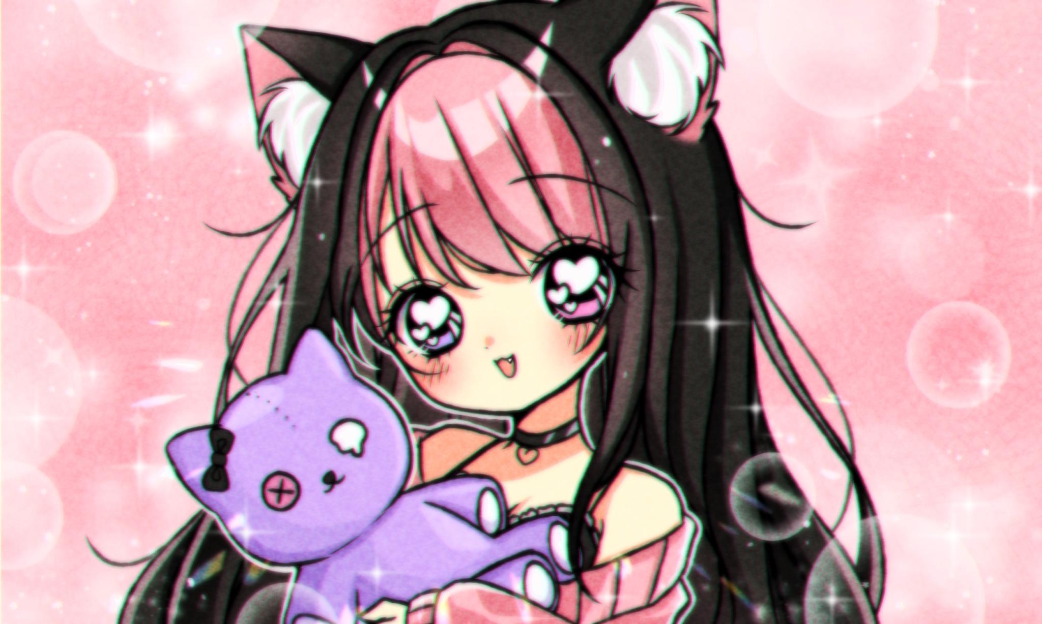 Discovery splash banner for comfy kitty castle ♡ Discord server