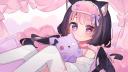 Discovery splash banner for comfy kitty castle ♡ Discord server
