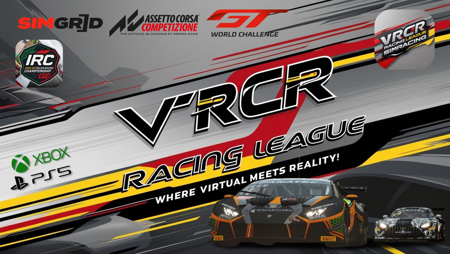 Discovery splash banner for vRCr Racing League Discord server