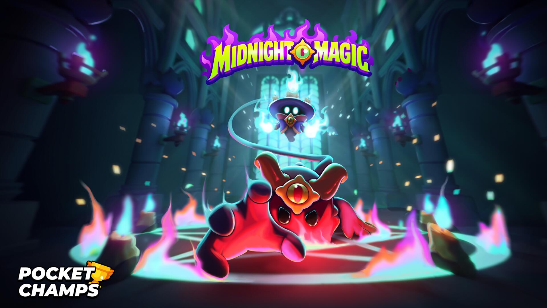 Discovery splash banner for Pocket Champs Discord server