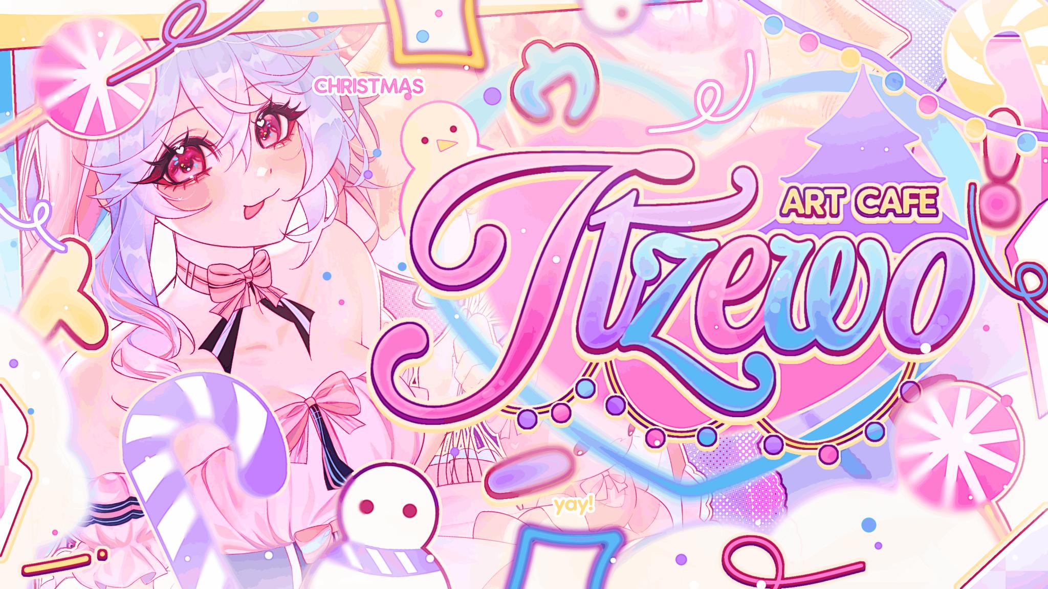 Discovery splash banner for 🎨 ttzewo's art café 🍧 ART ⋆ GFX ﹕ social ⋆ commissions ⋆ roblox ⋆ design ⋆ emotes ⋆ decor ⋆ help Discord server