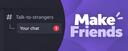 Discovery splash banner for Chitchat.gg - Make friends Discord server