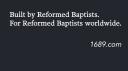 Discovery splash banner for Reformed Baptists | 1689.com Discord server