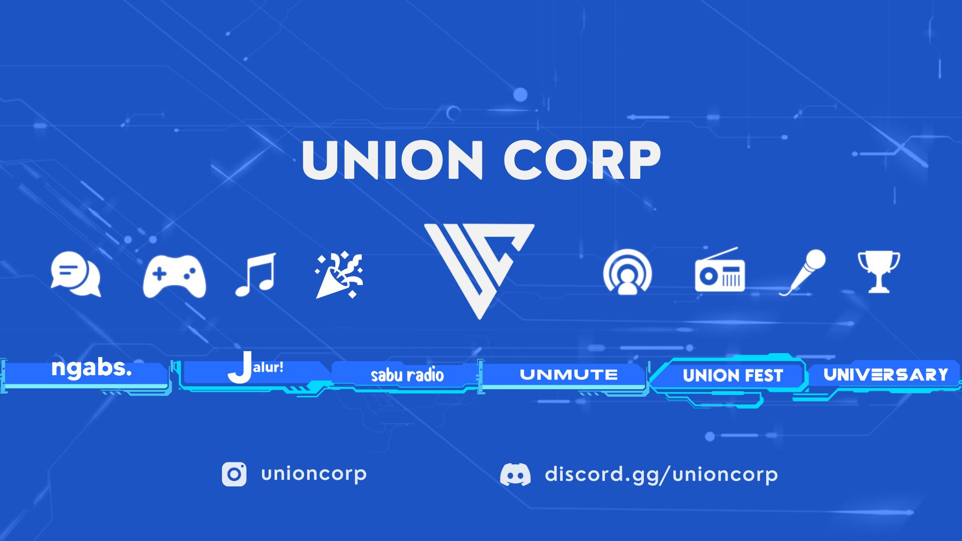 Discovery splash banner for UNION CORP Discord server