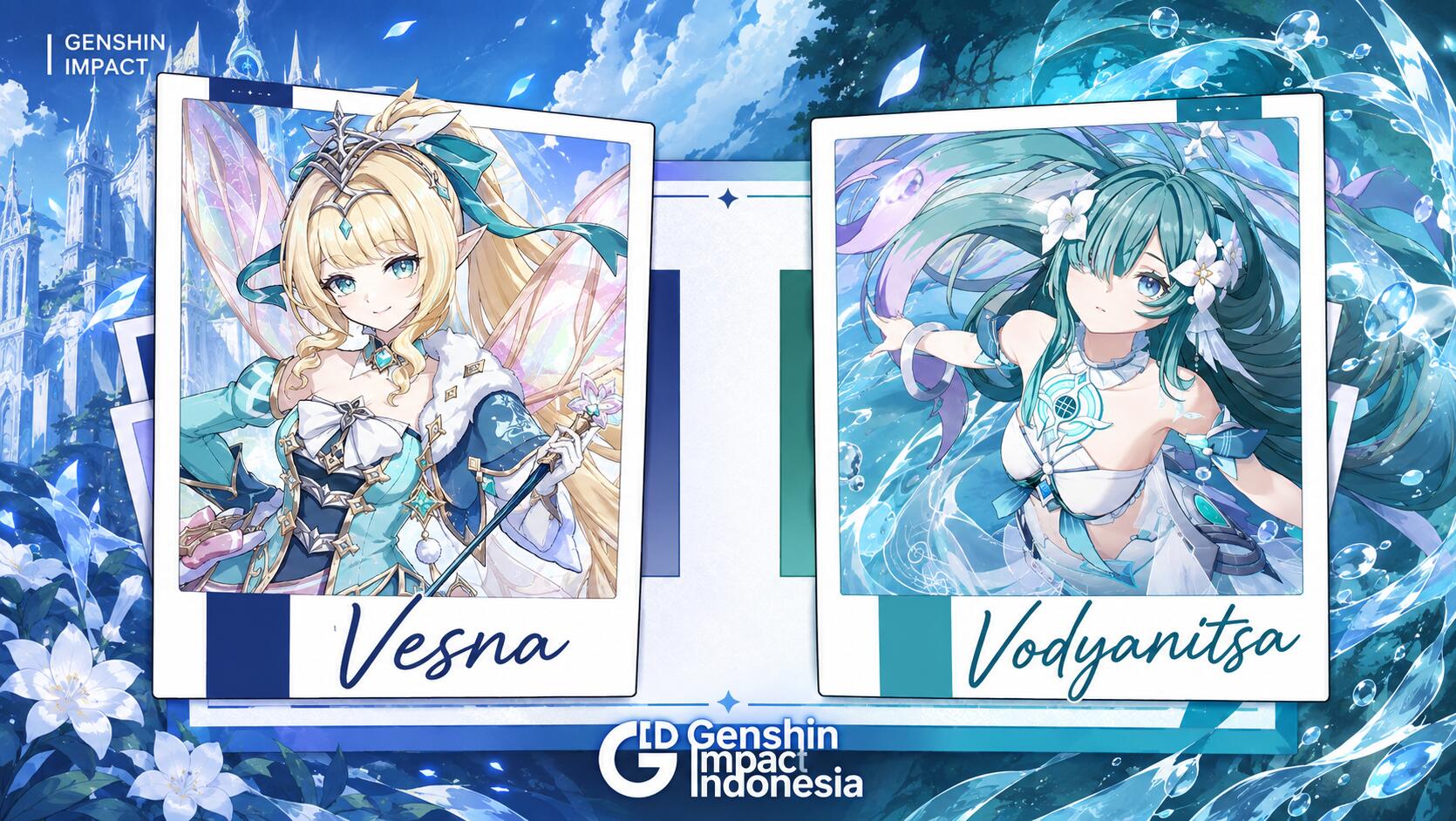 Discovery splash banner for Genshin Impact Indonesia Discord server
