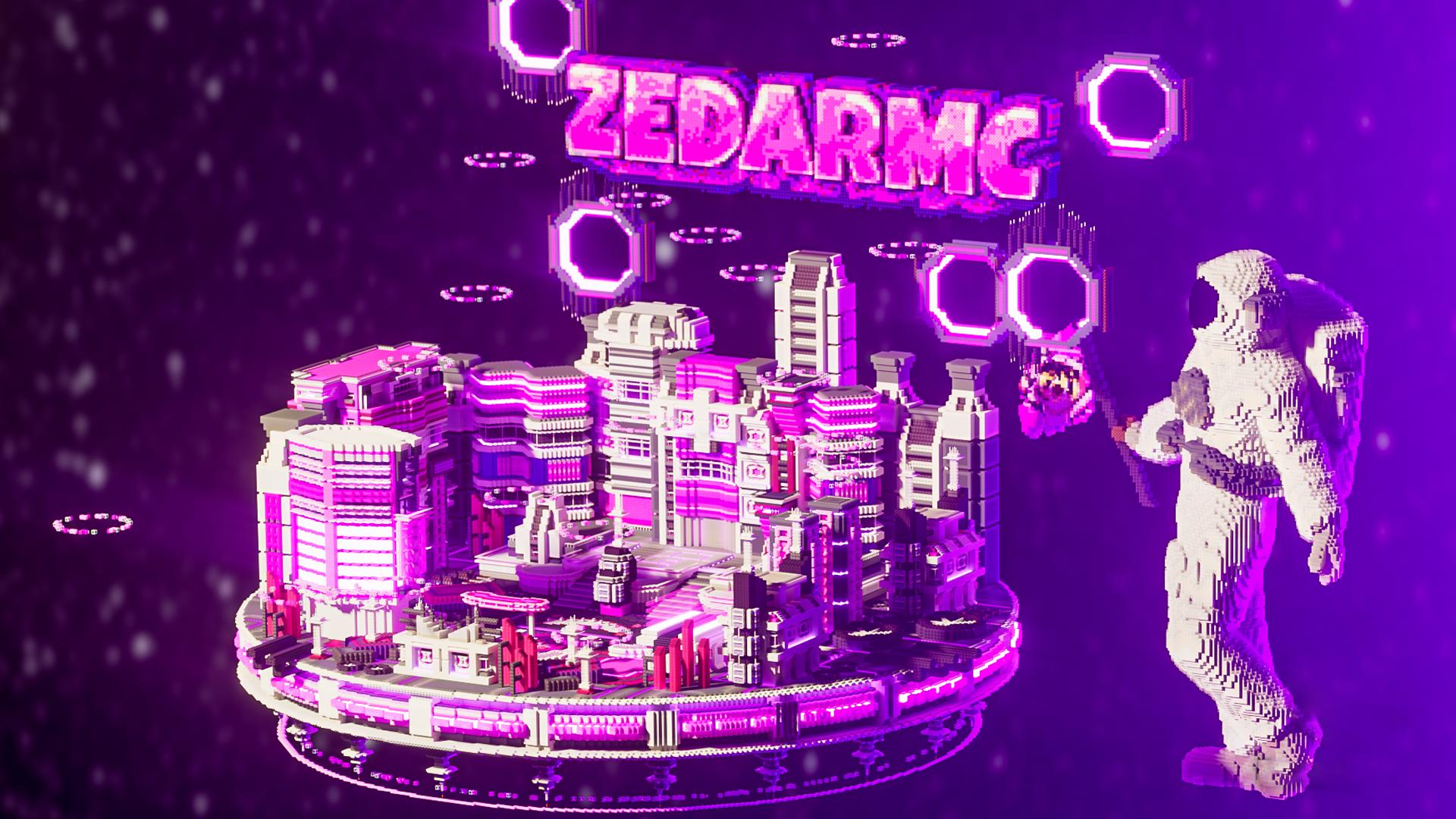 Discovery splash banner for ZedarMC Discord server