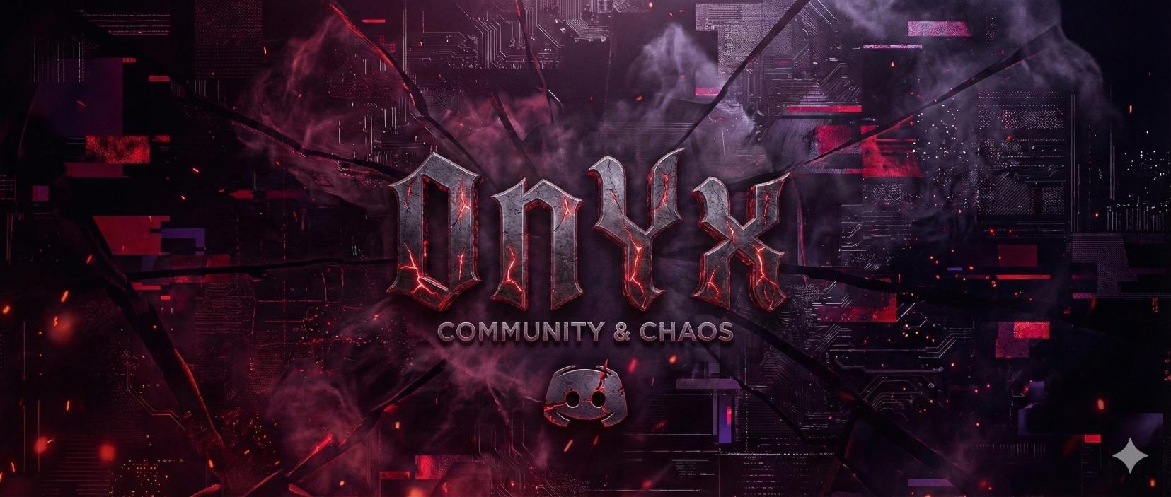 Discovery splash banner for ONYX ‣ Network Discord server