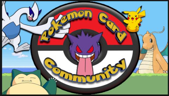 Discovery splash banner for Pokémon Card Community Discord server