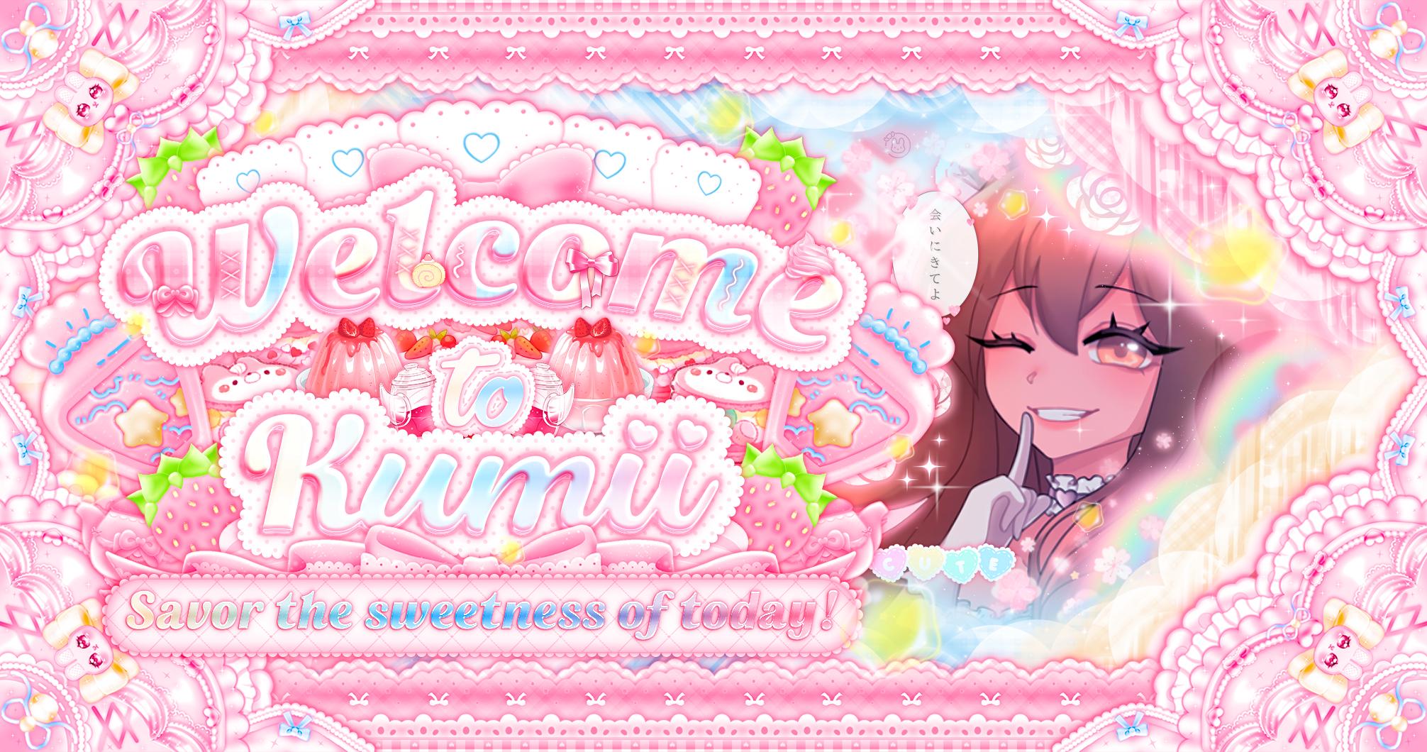 Discovery splash banner for ୨🎀୧ Kumii ﹕ rblx・gfx ・mm ꒱꒱ Discord server