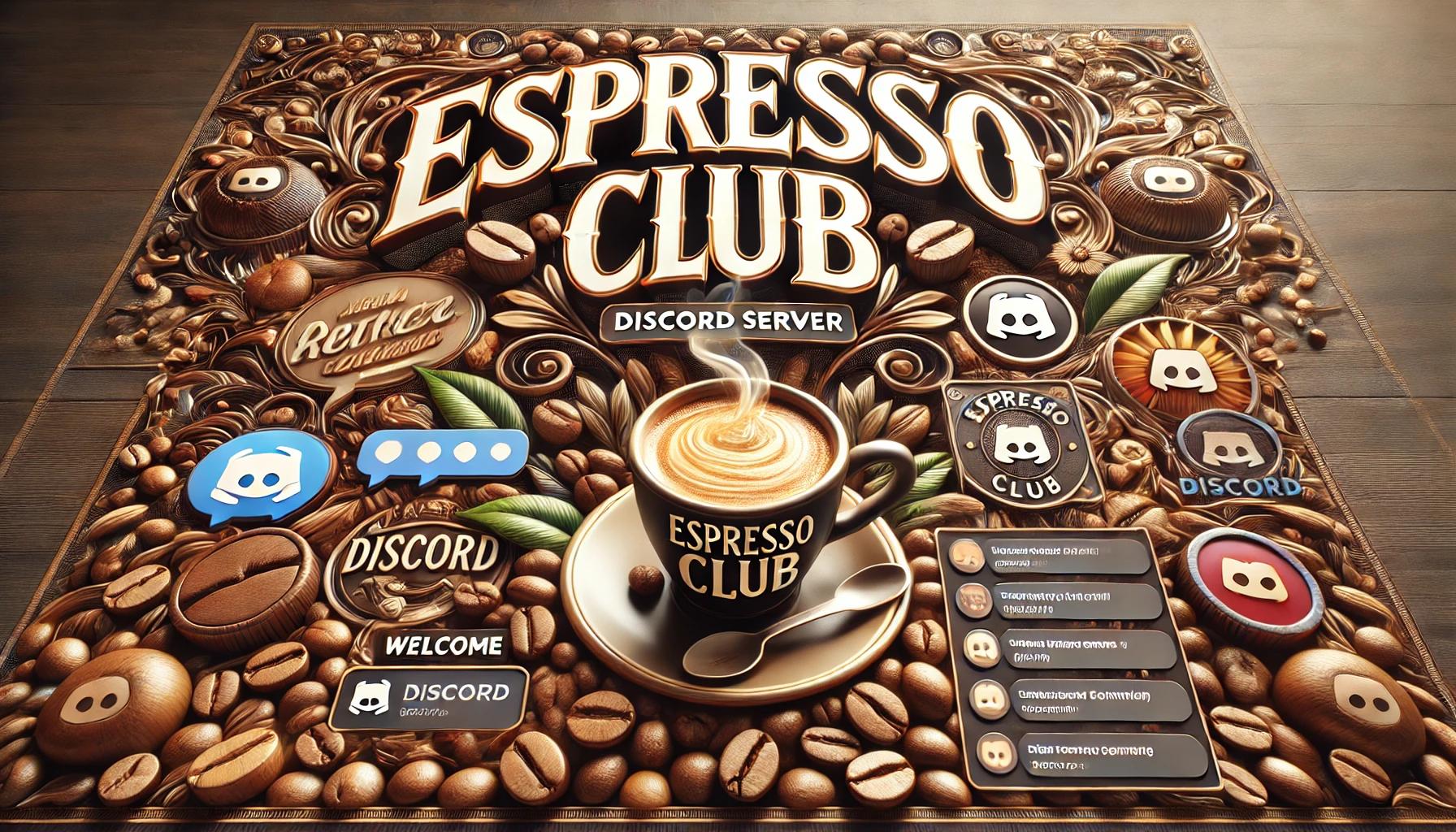 Discovery splash banner for The Espresso Club Discord server