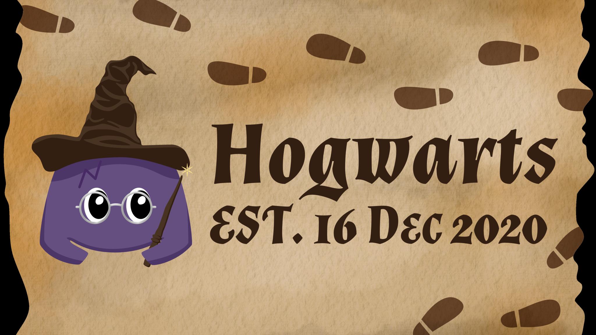 Discovery splash banner for Hogwarts School of Witchcraft and Wizardry Discord server