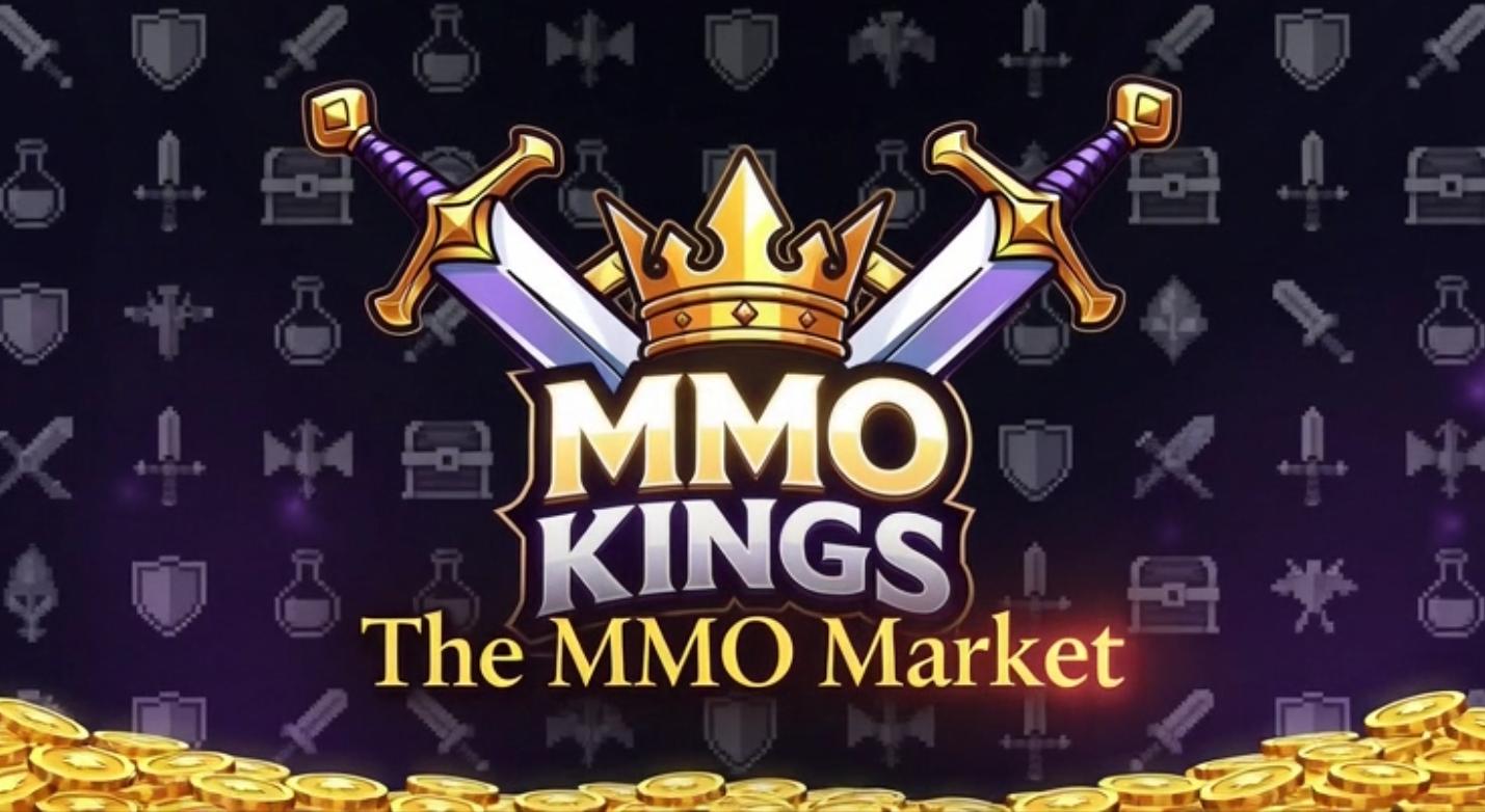 Discovery splash banner for MMO Kings – Buy & Sell MMO Gold Discord server