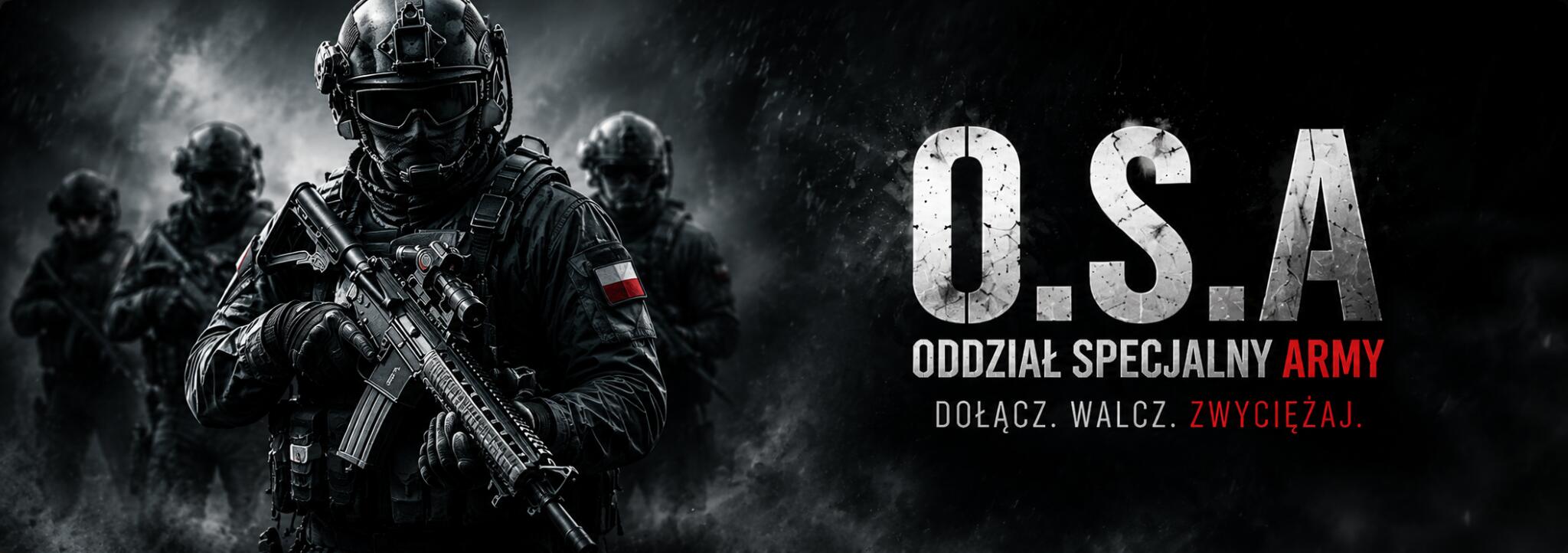 Discovery splash banner for Oddział Specjalny Army (O.S.A) Discord server